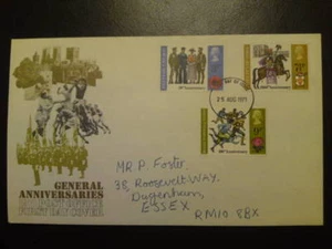 GENERAL ANNIVERSARIES FDC 25 AUG 1971 with insert - Picture 1 of 1