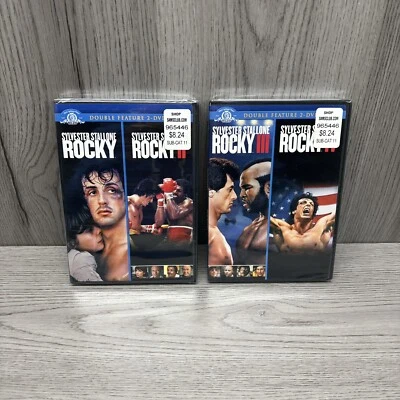 Rocky Rocky II Double Feature 2-DVD Set - (1976 / 1979) Rocky III Rocky IV New - Image 1 of 4