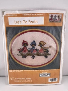 NEW JEANETTE CREWS KIT #29446FA-7-K Counted Cross Stitch Kit LET'S GO SOUTH - Picture 1 of 2