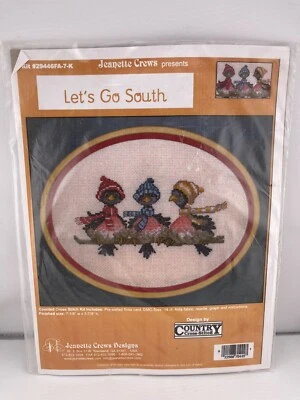 NEW JEANETTE CREWS KIT #29446FA-7-K Counted Cross Stitch Kit LET'S GO SOUTH - Image 1 of 2