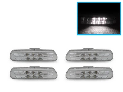 DEPO Crystal Clear White LED Front+Rear Bumper Side Marker For 99-03 Lexus RX300 - Image 1 of 4