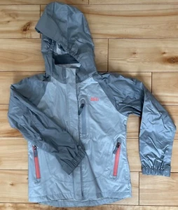 REI Rain Jacket, girls size S 8, gray - Picture 1 of 2