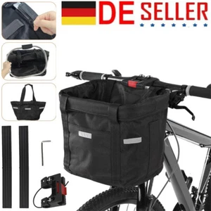 Fahrradkorb Lenkerkorb Einkaufstasche Clipon Vorne Abnehmbar f. E-Bike Fahrrad~ - Bild 1 von 17