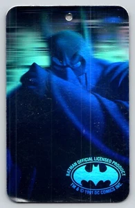 Tarjeta intercambiable holográfica de Batman 1991 DC Comics tarjeta colgante caballero oscuro - Imagen 1 de 4