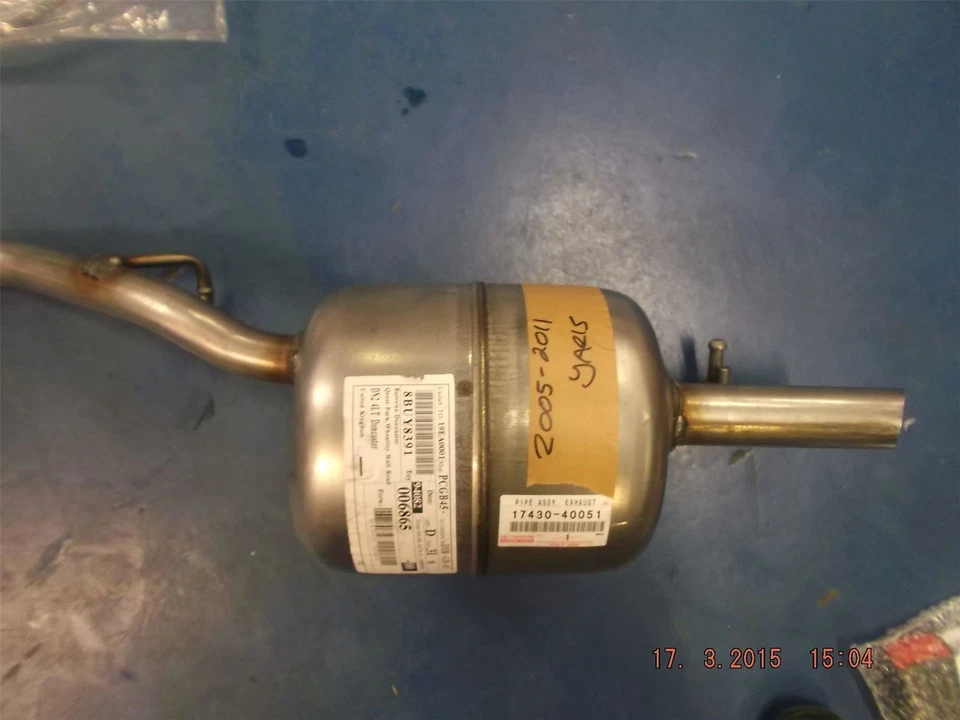 Genuine Toyota Yaris 1.0 Rear Exhaust - 17430-40051 - Image 1 of 1