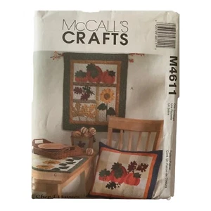 Almohada para corredor mesa colgante de pared McCalls Crafts patrón M4611 cosecha sin cortar - Imagen 1 de 3