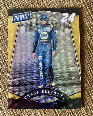 2017 Panini National Convention VIP GOLD WAVE Refractor Prizm Chase Elliott /15 - Image 1 of 2