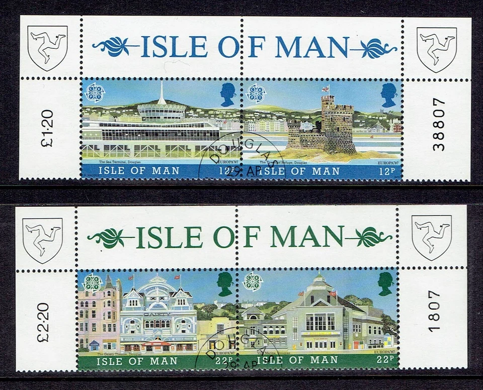 ISLE OF MAN IOM 1987 Europa Architecture FU Used - Image 1 of 1
