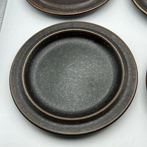 Vintage Arabia Finland Ruska Ulla Procope Pottery small Plate brown 6 1/4 - Picture 1 of 4