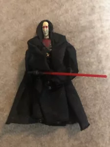 Star Wars Custom Darth Plagueis 3.75 Figure sith Beautiful W/ Cloak Lightsaber - Picture 1 of 3