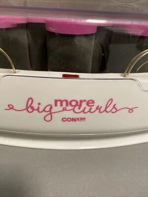 Conair More Big Curls Hot 11 Rollers Jumbo Hair Electric W/6 pins! Tested - Image 1 of 4