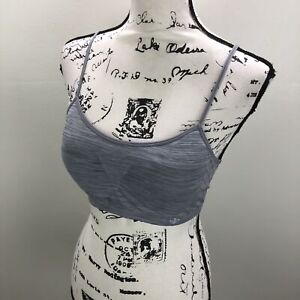 LILY OF FRANCE Wireless Cups Gray Seamless Bralette Women's Size L / XL