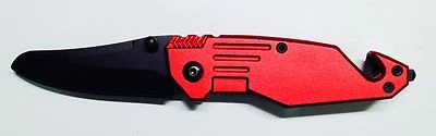 MAVERICK ADVANTAGE 6" Knife, Red, Rope Cutter, Glass Breaker