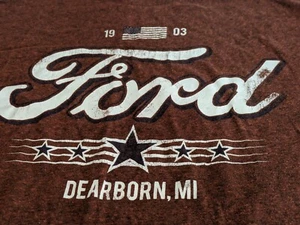Offizielles Ford 1903 Dearborn Michigan Herren XL weinrot Tshirt 46/48 - Bild 1 von 14