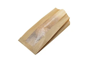 Öko Sichtfaltenbeutel | Sichtstreifenbeutel 100% Plastikfrei ! - 1000 Stück - Bild 1 von 1