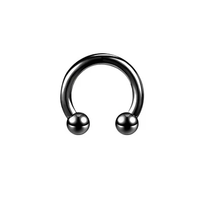 Large Size Stainless Steel Horseshoe Septum Nose Rings Ear Plug Nipple Piercing - Image 1 of 4