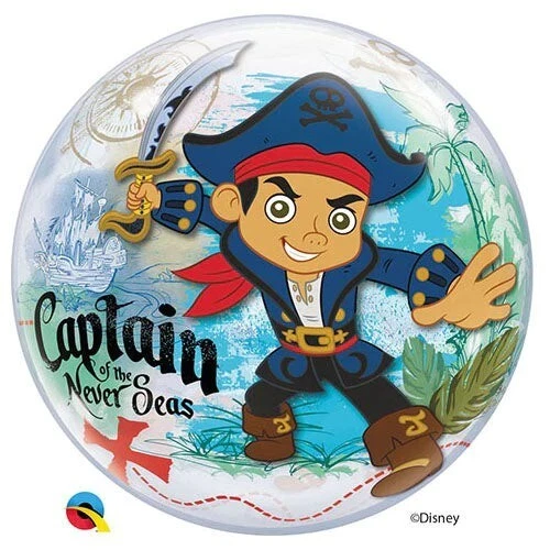Globo globo burbuja Jake And The Never Land Pirates Captain 22" (empaquetado) Foto 1 de 1