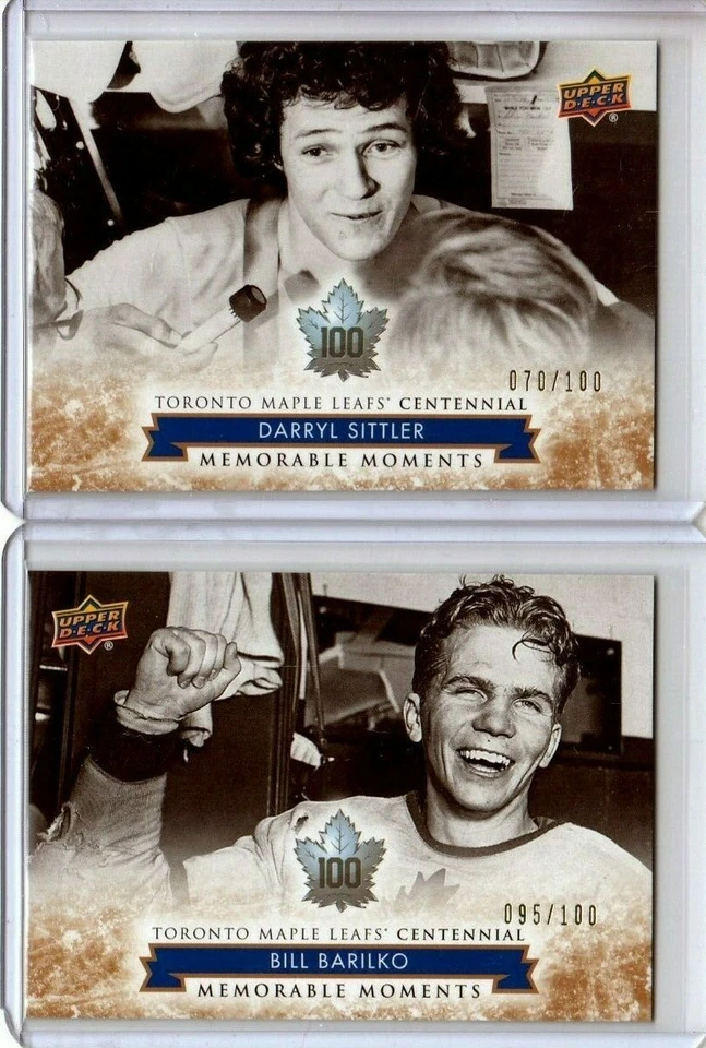 2017-18 Toronto Maple Leafs Centennial Gold #182 Darryl Sittler /100 - BREAK SET - Image 1 of 1