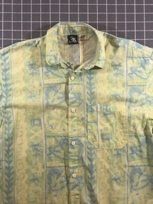Gotcha Hawaiian Shirt Men's Button Up Large L Faded Surfer Skater VTG 90s - Image 1 of 4