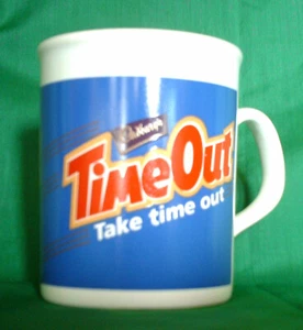 Cadbury's Time Out Take Time Out Ceramic Tea/Coffee Mug Excellent Condition - Foto 1 di 1