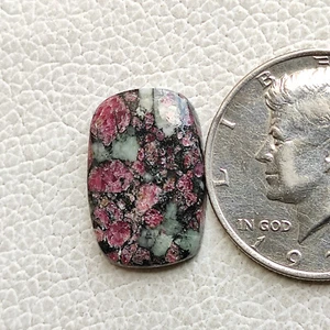 Natural pink green rudialyte cabochon ruby eudialyte gemstone for jewelry R13322 - Picture 1 of 5