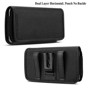 Cell Phone Pouch Case Holster Horizontal Oxford Cloth Holder with Belt Clip&Loop - Picture 1 of 23