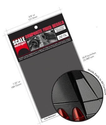 Scale Motorsport Carbon Fiber Decal 1020 1/20 - Official Scale Motorsport page - Image 1 of 2