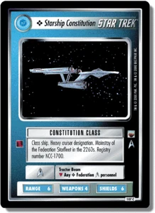 Starship Constitution - The Trouble With Tribbles - Star Trek CCG 1E - Imagen 1 de 1