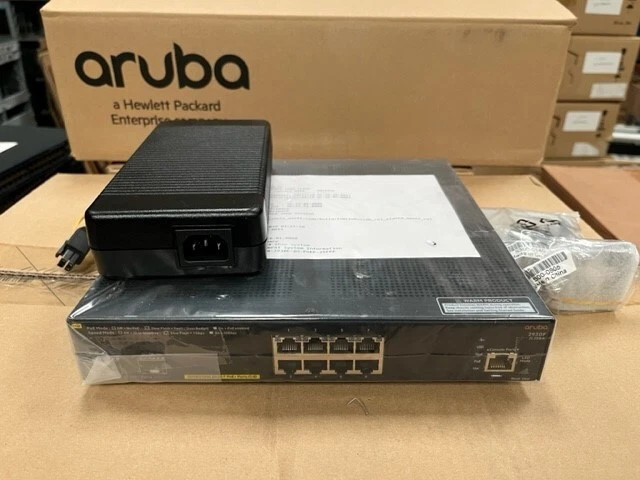 JL258A HP Aruba 2930F 8G POE+ 2SFP+ Switch with PSU.  Inc VAT and Delivery - Image 1 of 1