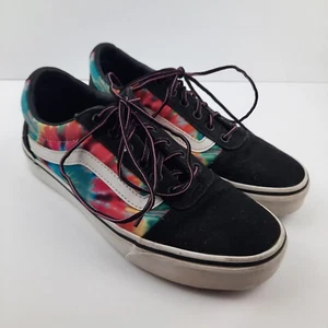 Vans Tie Dye Old Skool Sneakers Lace Up Skate Shoes Low Top Women's Size 7.5 - Picture 1 of 7