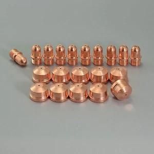 Lincoln Procut125 Plasma Electrodes S19962 & Plasma Tips Nozzles S19961-2 20pcs - Picture 1 of 5
