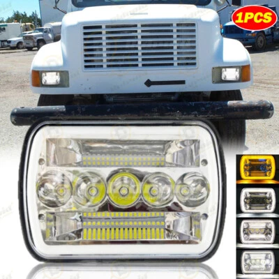 Faros LED 7x6" 5X7 Halo DRL para International Harvester 4700 4800 4900 8100 Foto 1 de 4