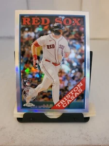 2023 Topps cromo 1988 INSERTO REFRACTOR Triston Casas #88BC-10 RC Boston Red Sox - Imagen 1 de 2