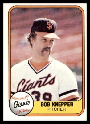 1981 Fleer #447 Bob Knepper San Francisco Giants - Image 1 of 2