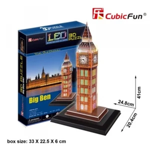 3D Puzzle BIG BEN LONDON (With LED Lights) CubicFun - Picture 1 of 3
