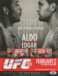 ALISTAIR OVEREEM SIGNED AUTO'D MINI POSTER BAS COA UFC 156 ANTONIO NOGUEIRA NOG - Picture 1 of 1