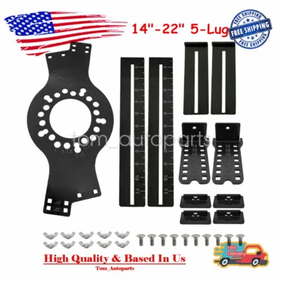 14"-22" Wheel Fitment Simulator Tool Tire Size 5-Lug Fits Test Measuring Mockup - Image 1 of 4