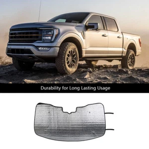 Car Front Windshield Sun Shade Foldable SunShade Sun Visor For Ford F150 2021+ - Picture 1 of 8