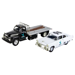 First Gear Ford Stock Car & F-6 Flatbed Adesa Auction 1:34 Scale Diecast Truck - Picture 1 of 8