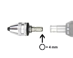 Schnellspannfutter mit 4 mm Sechskant Bit (DO MBS01) - Bild 1 von 1