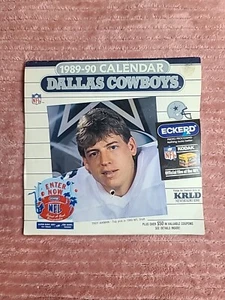 Vintage 1989 Dallas Cowboys Eckerd Promo Calendar Troy Aikman KRLD Sports - Picture 1 of 5