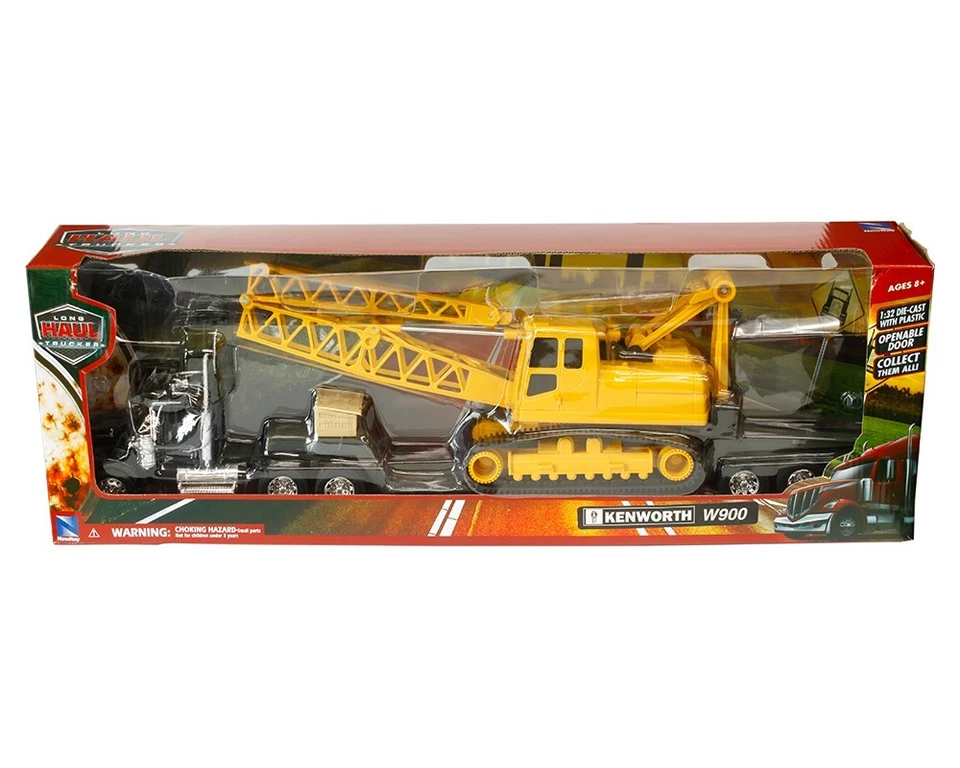 1/32 New Ray Kenworth W900 with Crane Yellow 11293E - Image 1 of 1