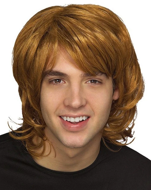 Fantasia Halloween GINGER SHAG PERUCA 1970s 80s VESTIDO FANTASIA ABELHA GEE MULLET - Imagem 1 de 1