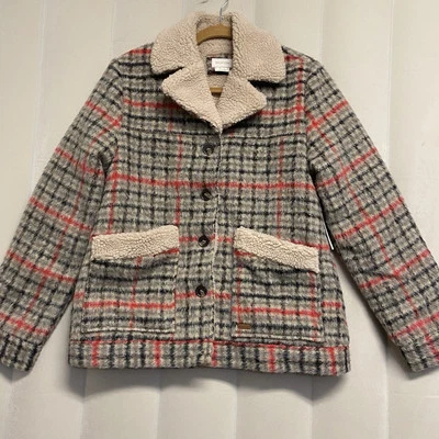 Abrigo Brixton Mujer Nouvelle Chaquetón Pequeño Sherpa Forrado Invierno Vainilla Nuevo con Etiquetas Foto 1 de 4