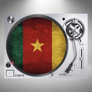 Kamerun Slipmats 12" Drehteller Flagge Paar oder einzeln in Karton verschickt - Bild 1 von 5