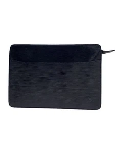 LOUIS VUITTON Pochette Homme Epi BLK Leather BLK Solid - Picture 1 of 7