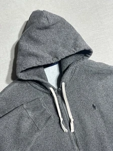 Polo Ralph Lauren Full Zip Hoodie Heavyweight Waffle Sweatshirt Herren 2XL grau - Bild 1 von 8