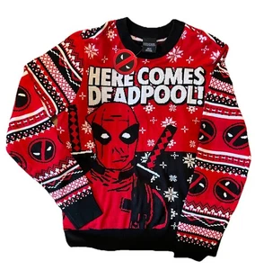 Marvel Deadpool Weihnachtspullover Herren Medium Neu - Bild 1 von 1