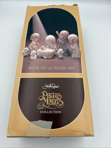 PRECIOUS MOMENTS 9-TEILIGES KRIPPENSET - KOMM LASS UNS IHN ANBETEN - E2800 - 1982 HG - Bild 1 von 19