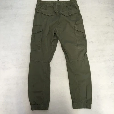 H&M Trousers Mens W30 L28 Green Cargo Pockets Slim Jogger Casual  - Image 1 of 4